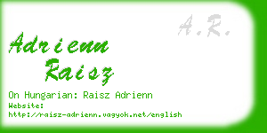 adrienn raisz business card